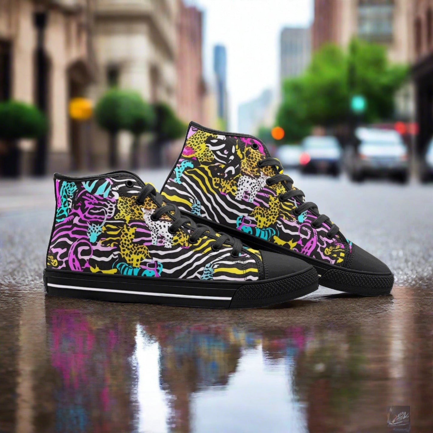 Monarch White Gold Unique Bold Art - Freaky Shoes | Custom Art Sneakers