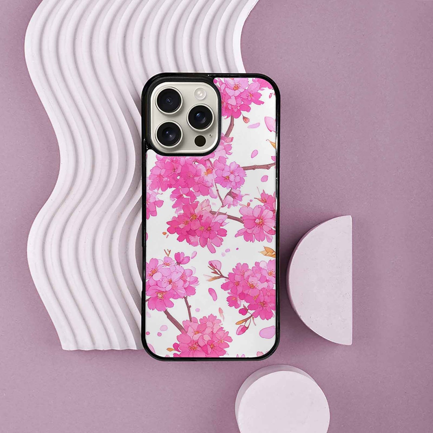 iPhone 16 Pro Max Case — Cherry Blossom Branch Cherry Blo, Custom Phone Case