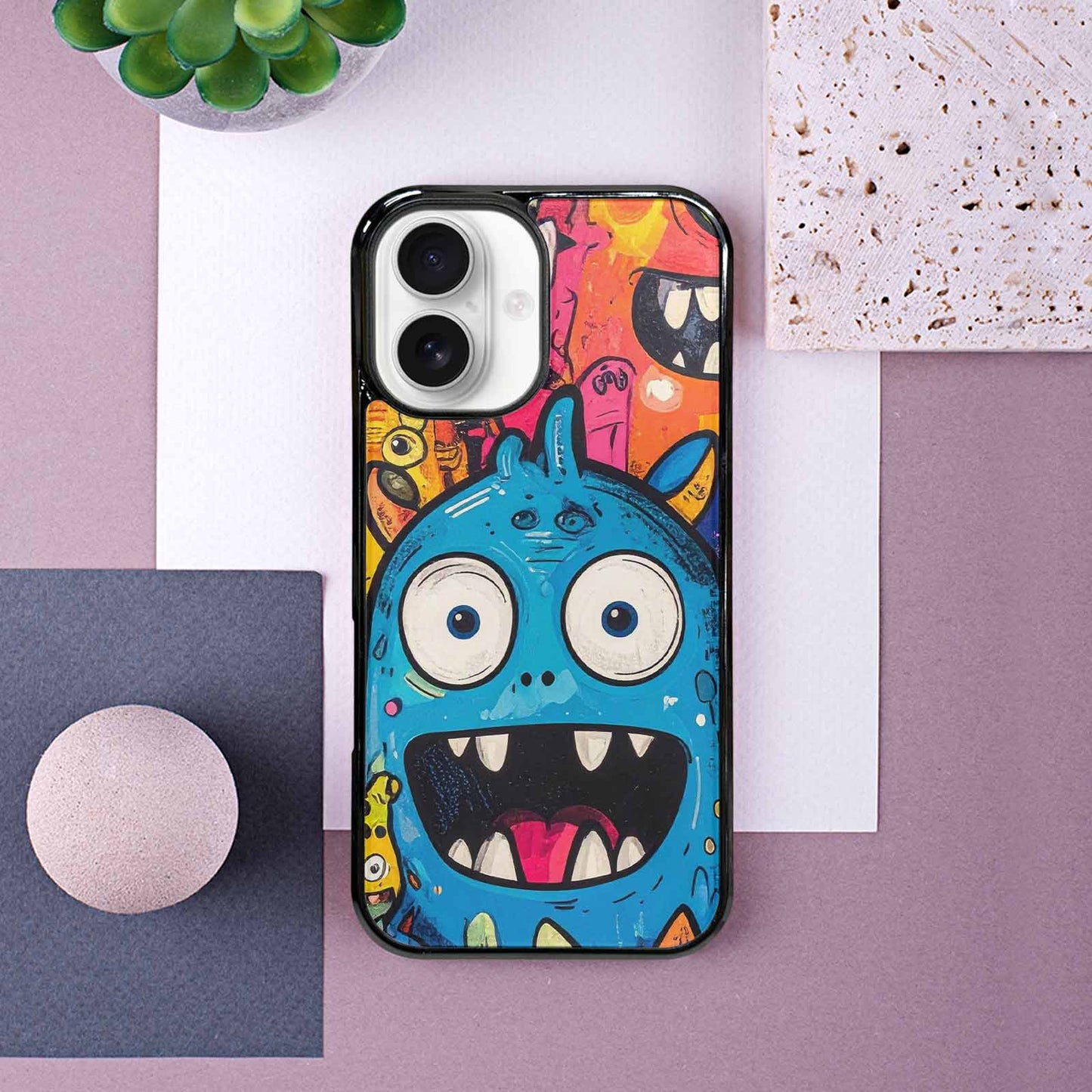 iPhone 16 Case — Goofy Cartoon Monster, Original Design Phone Case