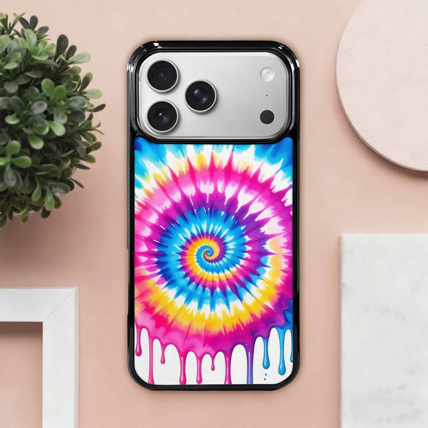 iPhone 17 Pro Max Case — Tie Dye Drip Tie Dye, Customized Protective Case