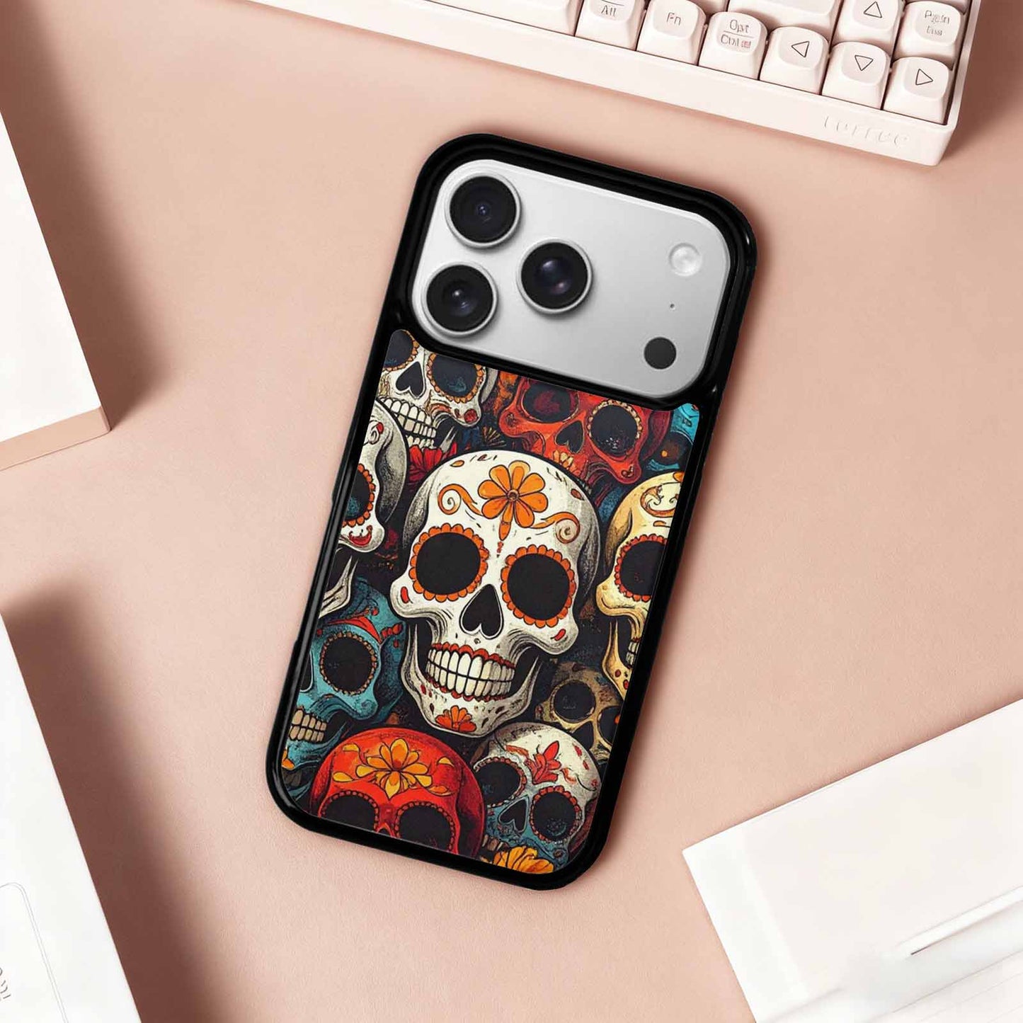 iPhone 17 Pro Case — Skull Dark Art Gothic Print Gothic, Custom Art Phone Cover