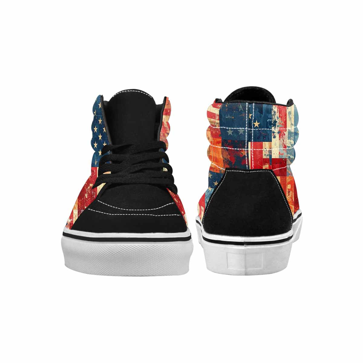 WOMEN'S American Flag Stars High Top Canvas Dreamcore Custom Shoes