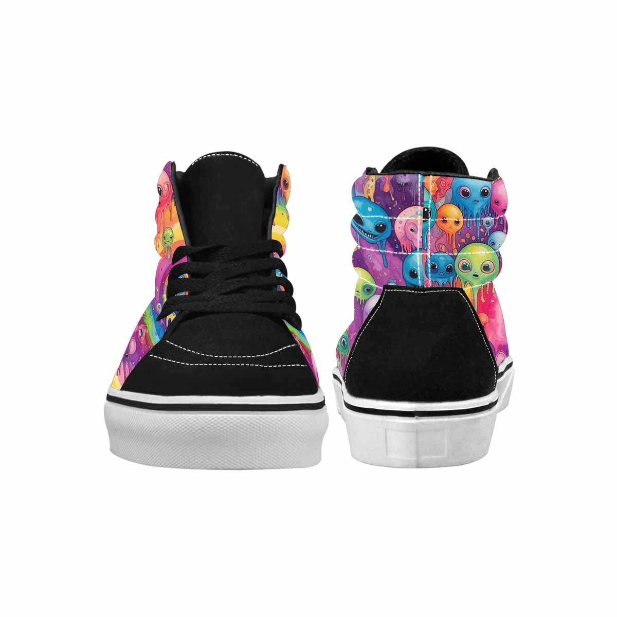 MEN'S Aliens Tie Dye High Top Canvas Grunge Shoes