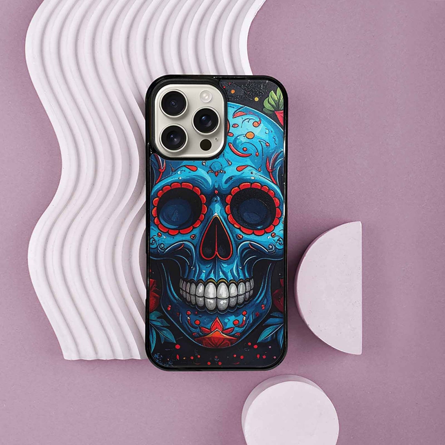 iPhone 16 Pro Max Case — Graffiti Skull, Custom Print Case Cover