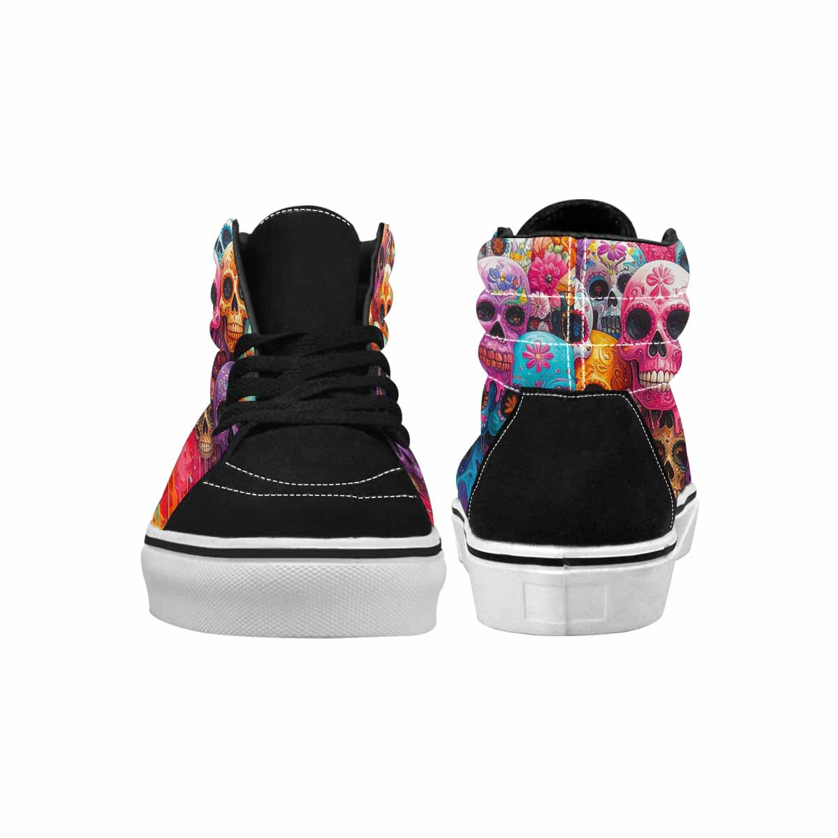 MEN'S Sugar Skulls Melting Sugar High Top Canvas Dreamlike Shoes