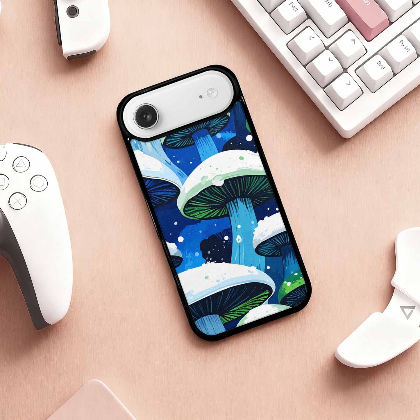 iPhone 17 Air Case — Vivid Winter Mushroom Seamless Cartoon Cute, Unique Phone Case Design