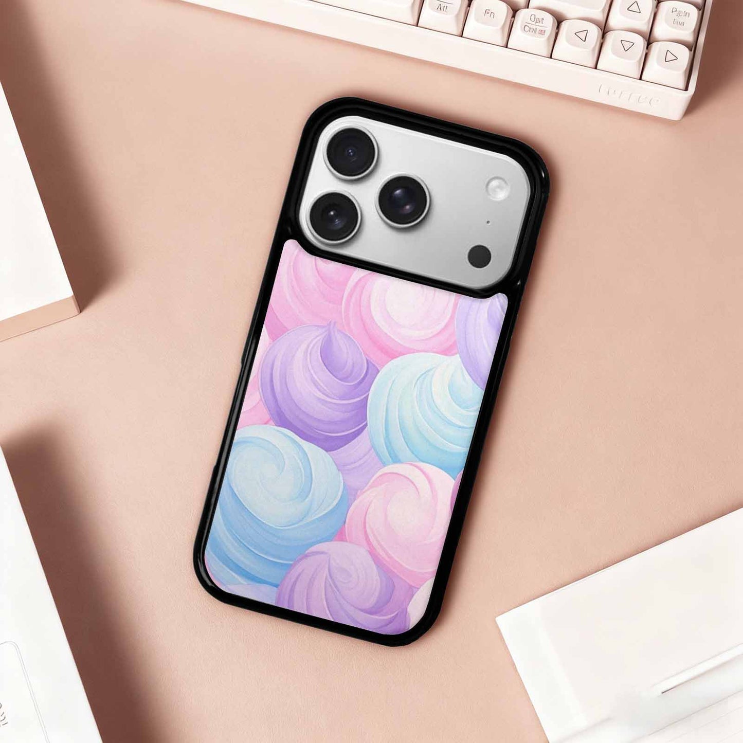 iPhone 17 Pro Case — Tie Dye Pastel Dream Blended Tie, Custom Printed Phone Case