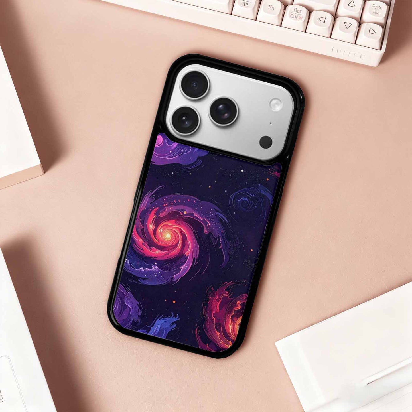 iPhone 17 Pro Case — Galaxy Dark Art Seamless Pattern Galaxy, Custom Made Phone Cover