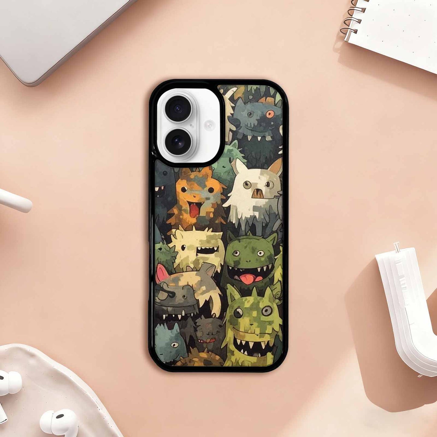 iPhone 17 Case — Monsters Camomonsters Pattern D6o Camo, Personalized Phone Case