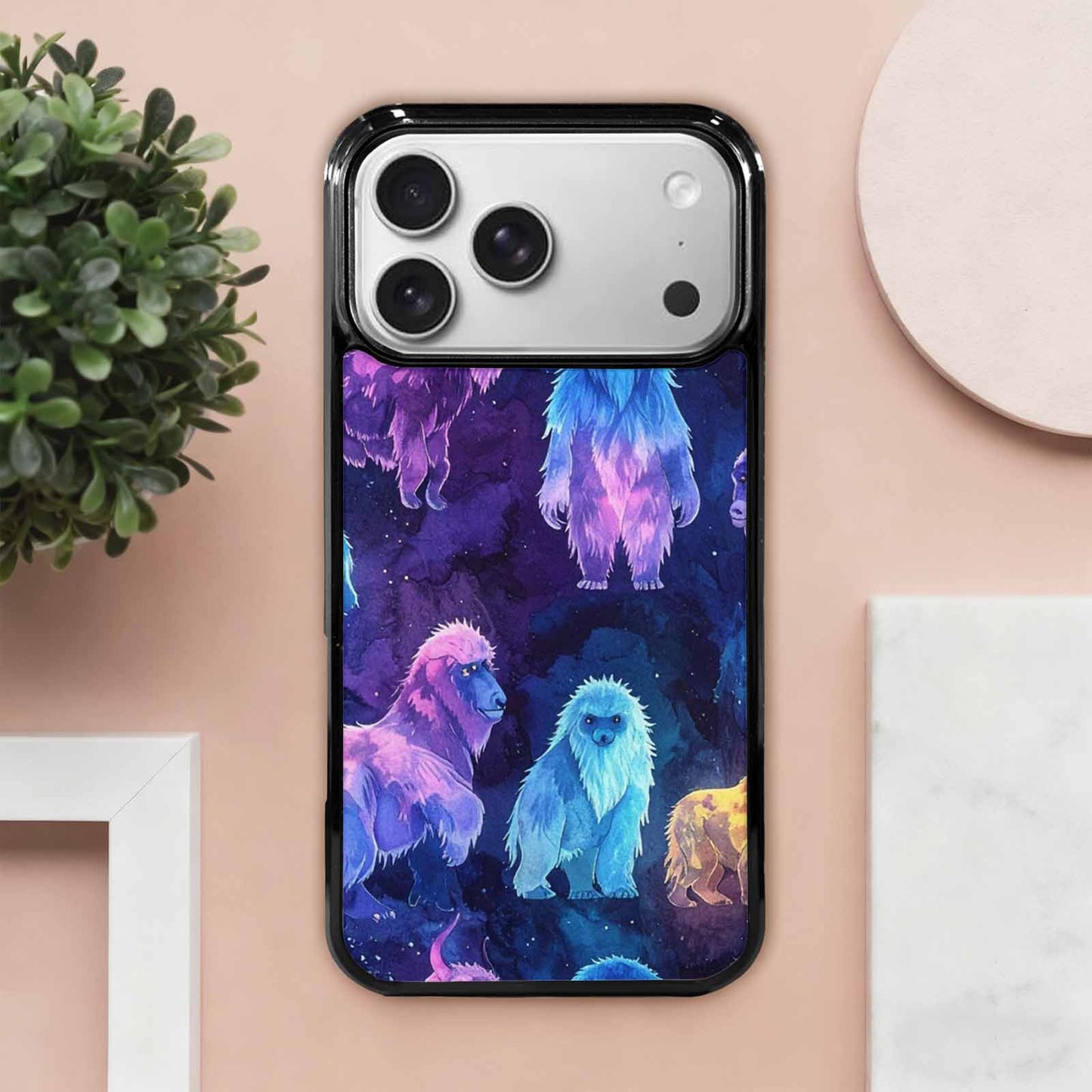 iPhone 17 Pro Max Case — Watercolor Cryptid Folklore Watercolor Abstract, Custom Print Case Cover