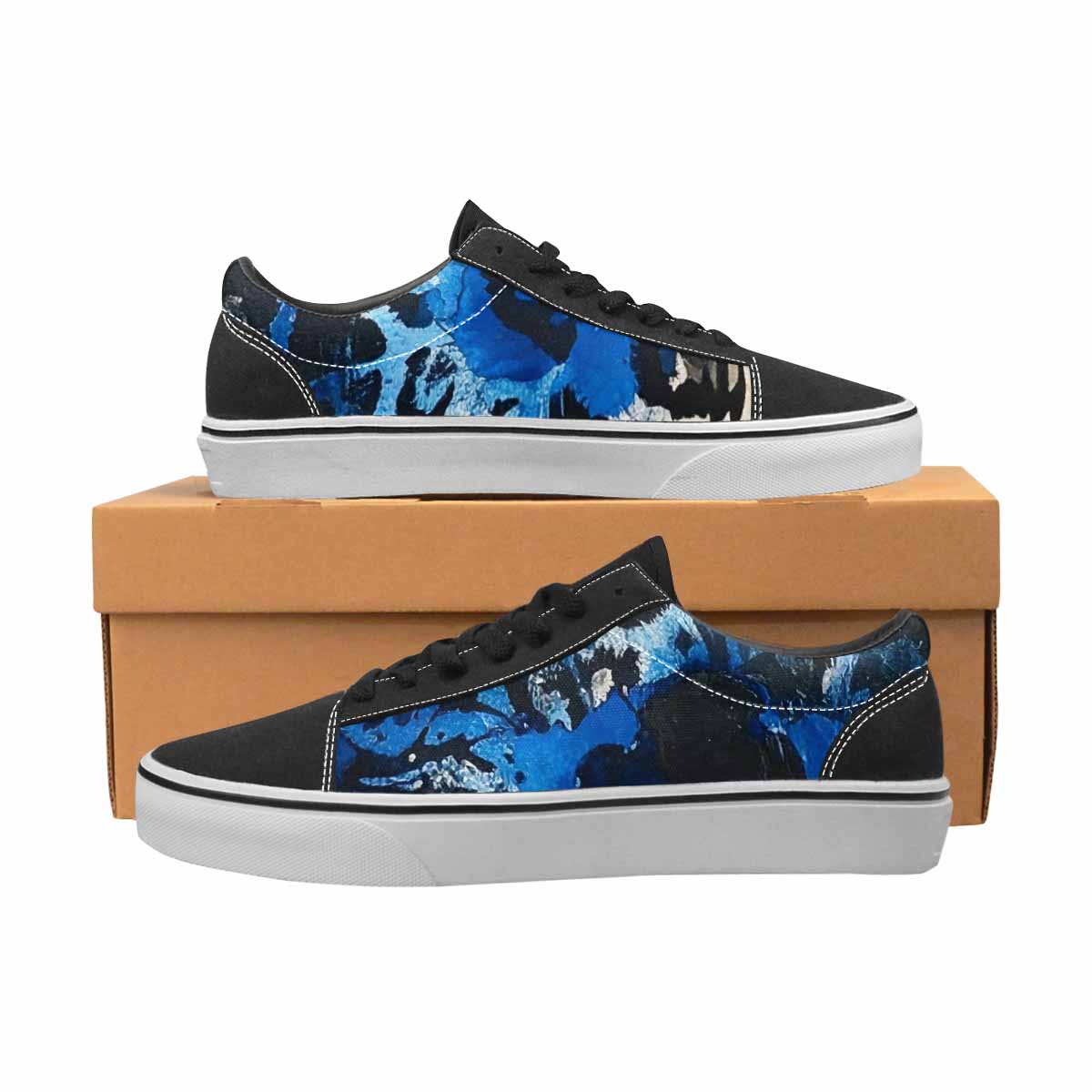 WOMEN'S Animal Print Lace-Up Canvas Vivid Sneakers