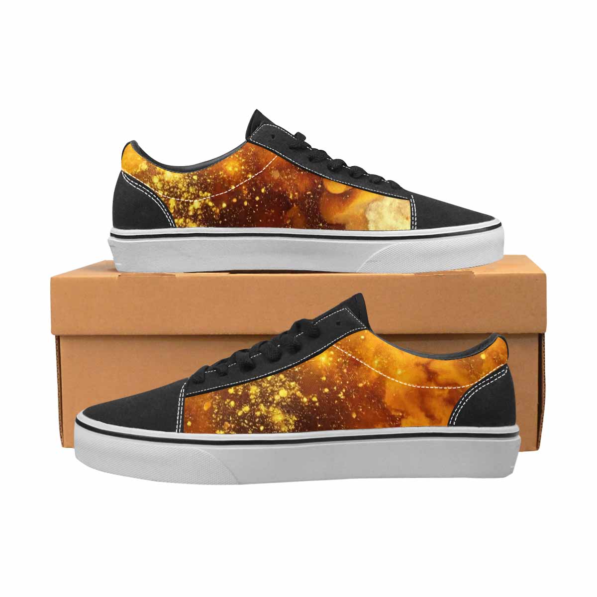 WOMEN'S Galaxy Art - Canvas Lace-Up Y2K Custom Shoes