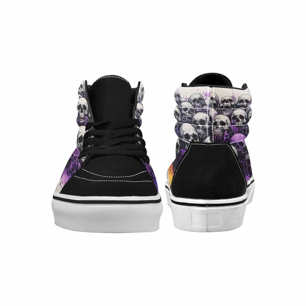 MEN'S Rainbow From Skull S High Top Canvas Neon Fantasy Shoes