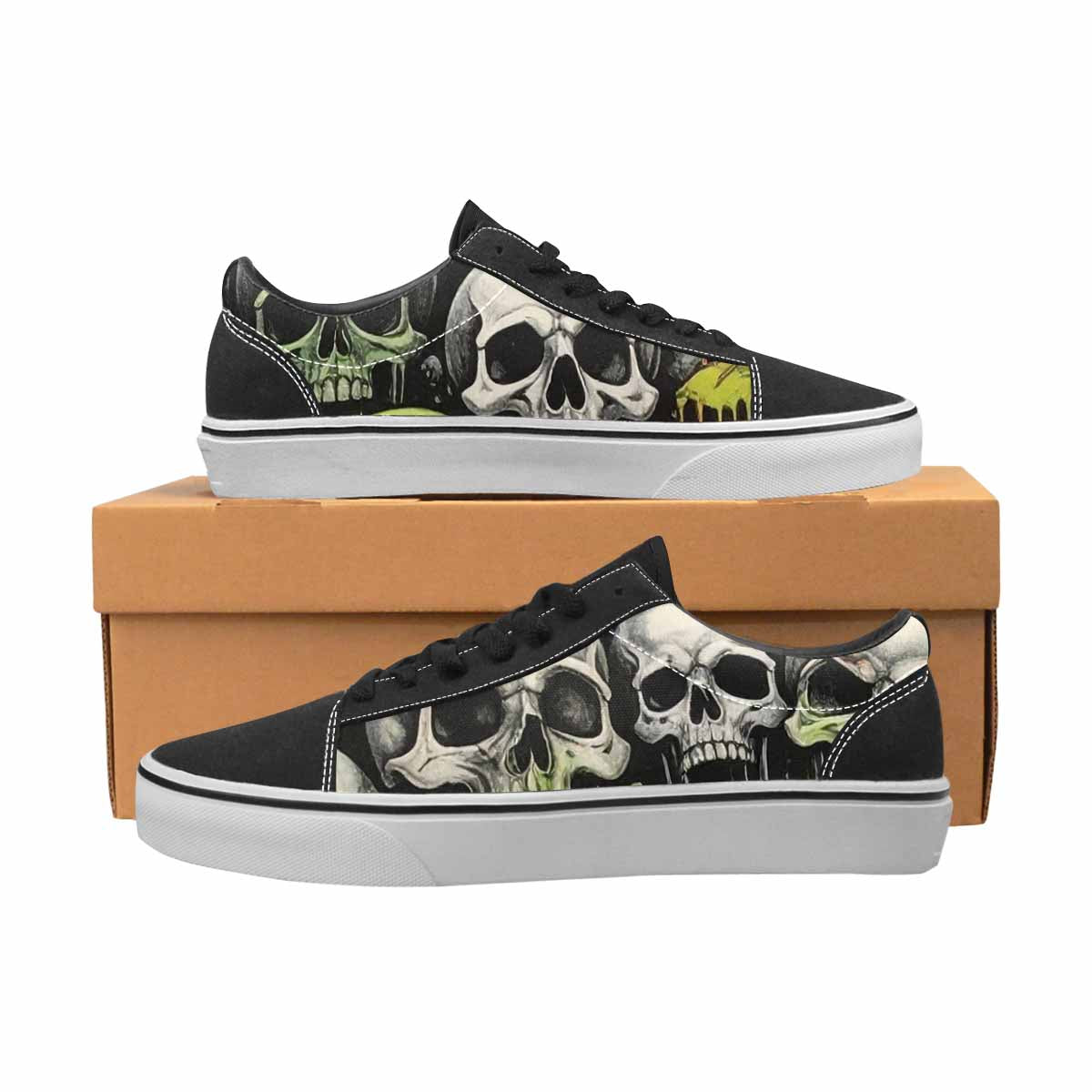 WOMEN'S Rainbow From Skull S Lace-Up Canvas Dreamlike Shoes