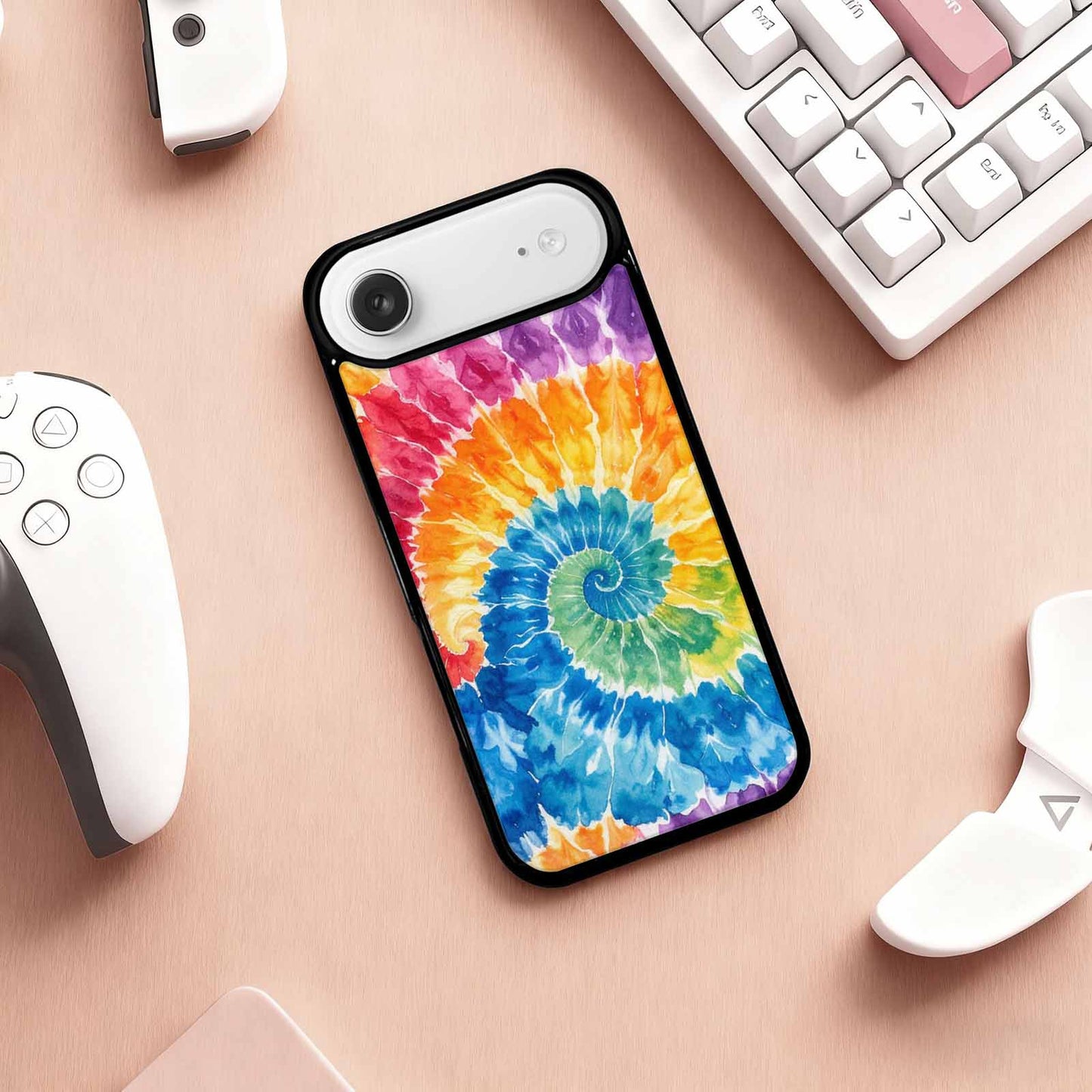 iPhone 17 Air Case — Small Tie Dye Swirl Pattern Tie, Custom Made Phone Cover