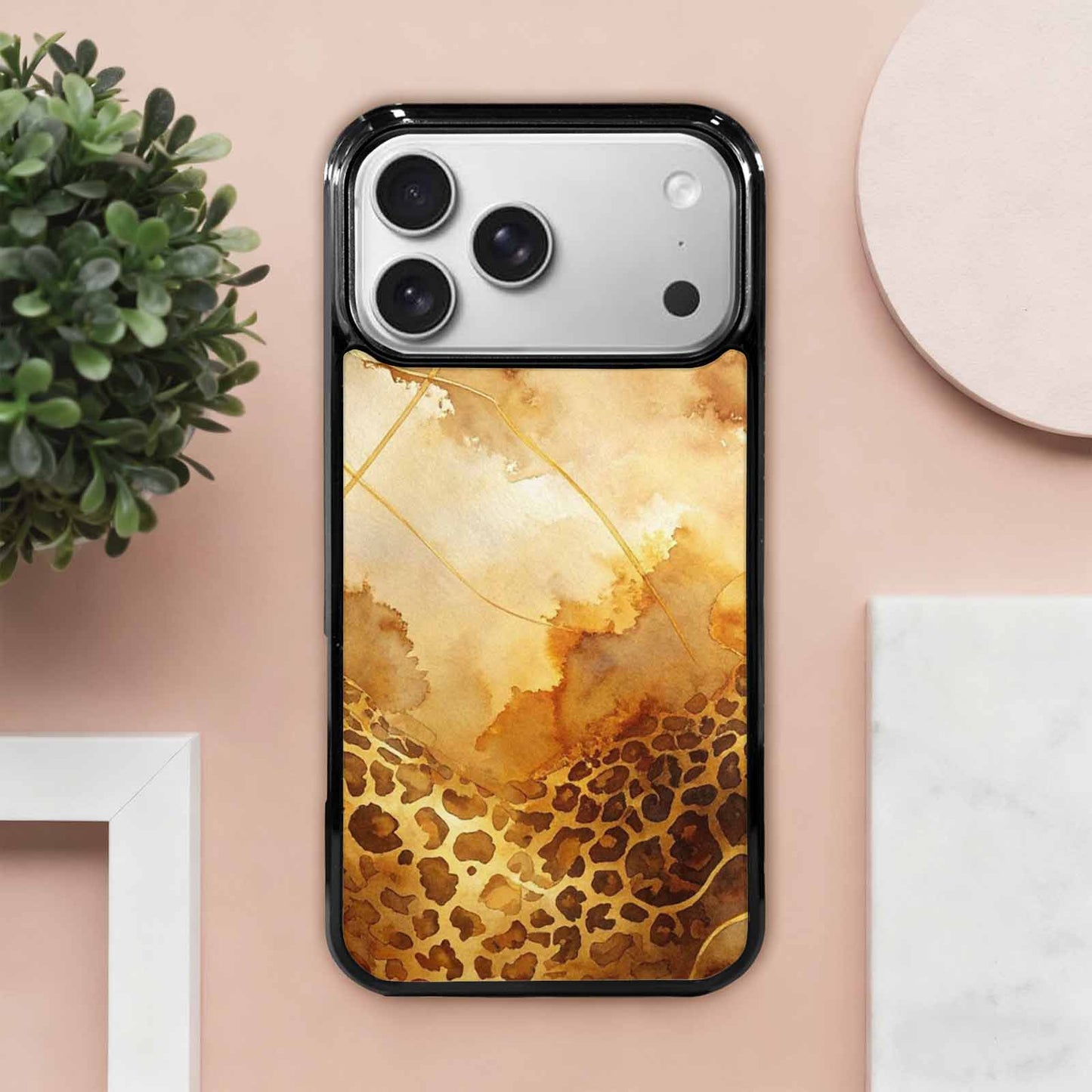 iPhone 17 Pro Max Case — Animal Print Leopard Wallpaper Animal Print, Customized Protective Case
