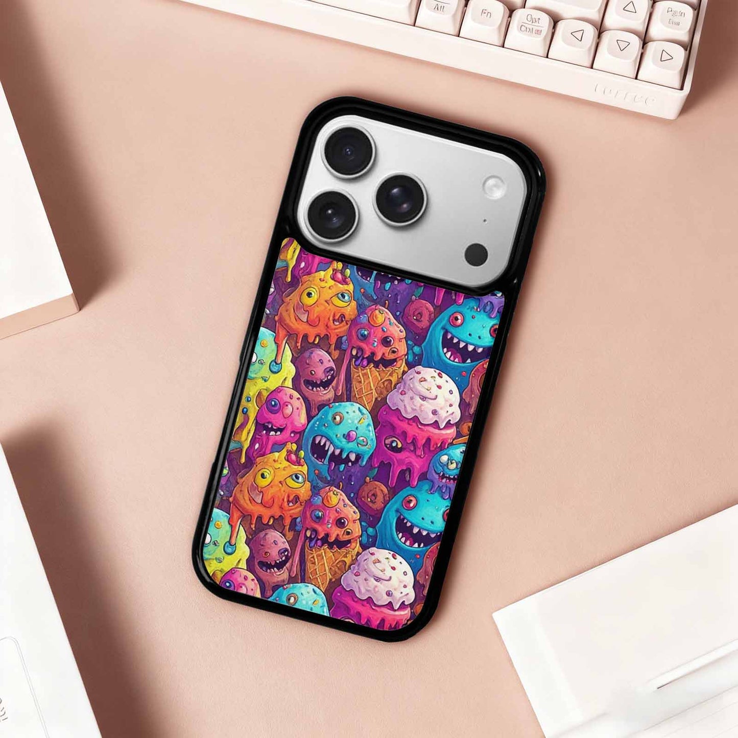 iPhone 17 Pro Case — Melting Ice Cream Monster Charac Original, Custom Designed Case Cover
