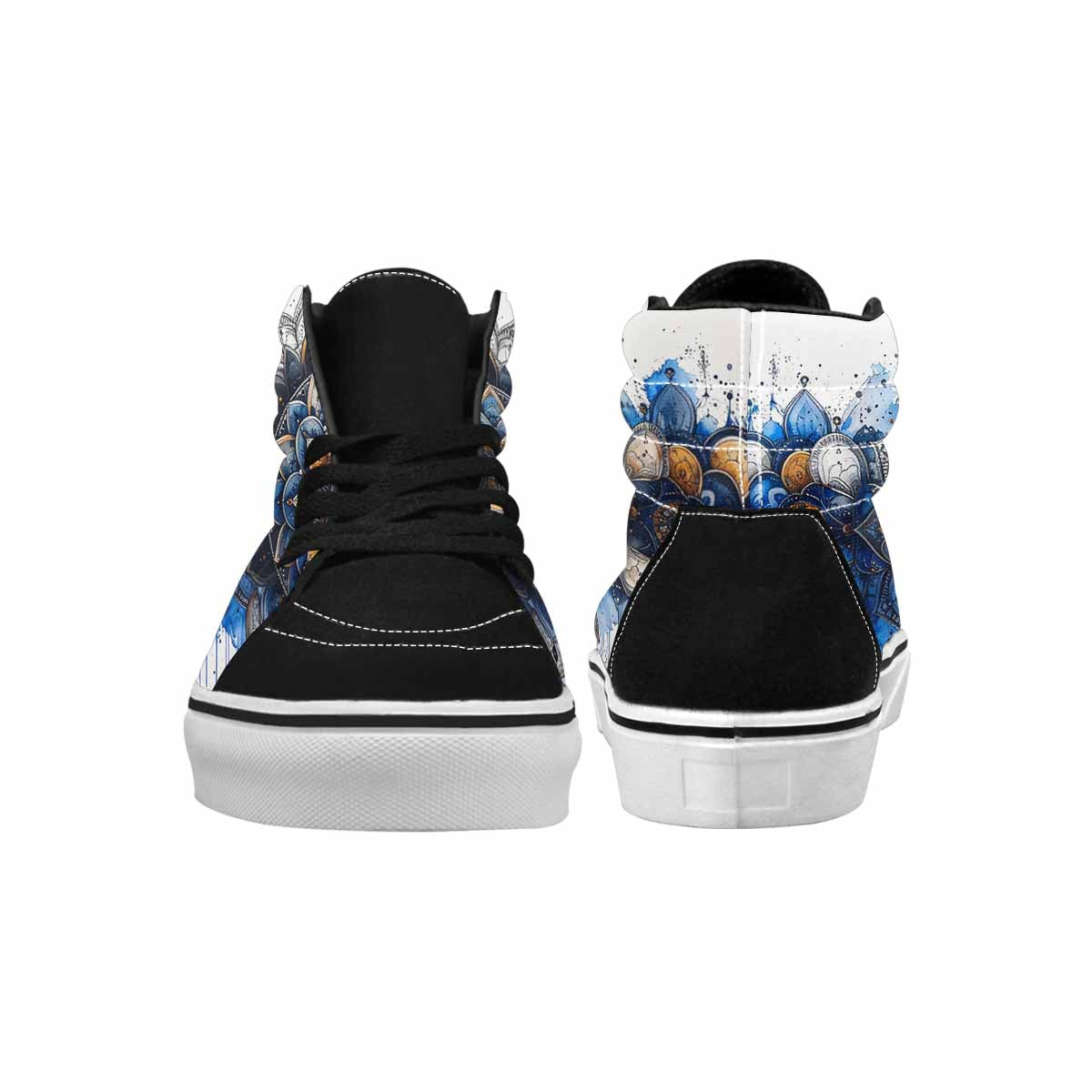 MEN'S Mandala Medallion High Top Canvas Cottagecore Sneakers