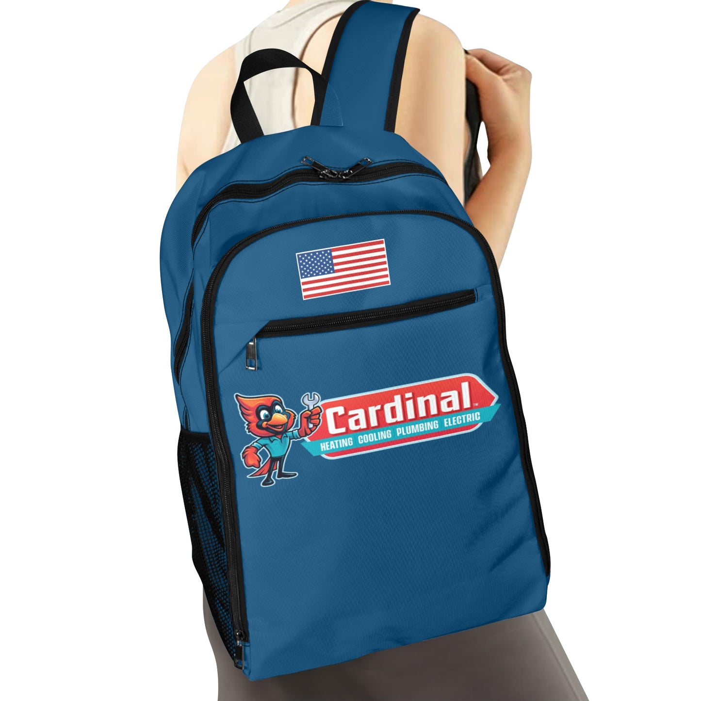 Cardinal All Over Print Leisure Sports Backpack (Model 1741)