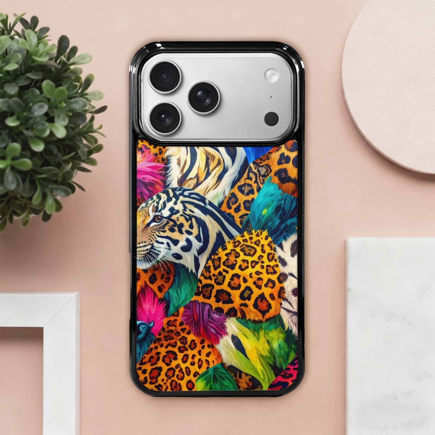 iPhone 17 Pro Max Case — Full Color Vibrant Animal Print, Custom Print Case Cover