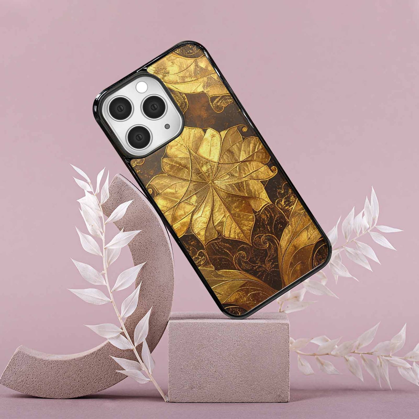 iPhone 15 Pro Max Case — Klimt Gold Leaf Artwork Pattern, Original Design Phone Case