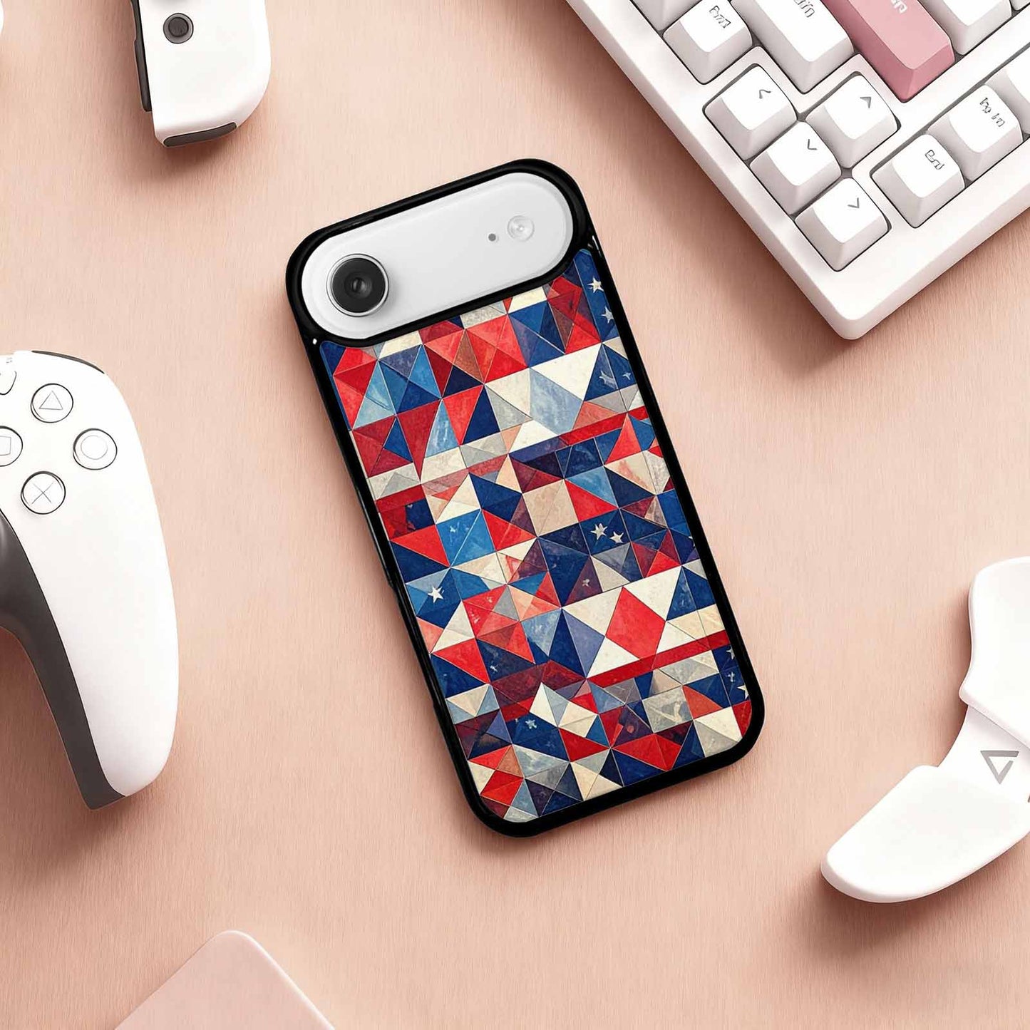 iPhone 17 Air Case — Small American Flag Stars And Galaxy, Custom Phone Case