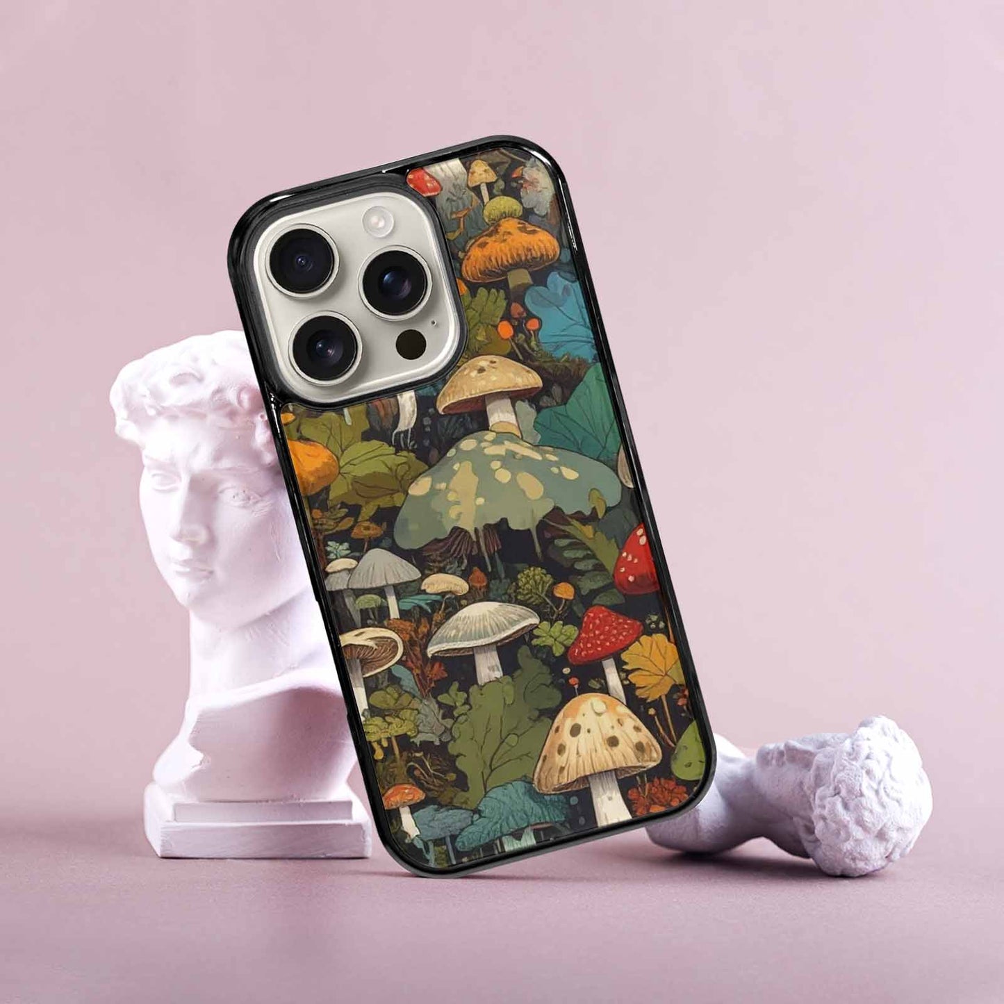 iPhone 16 Pro Case — Mushrooms Camomushrooms Patter Bki Personalized Phone, Original Design Phone Case