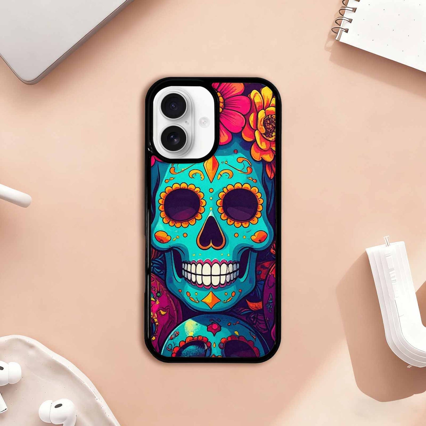 iPhone 17 Case — Skull Dark Art Gothic Print Gothic, Custom Print Case Cover