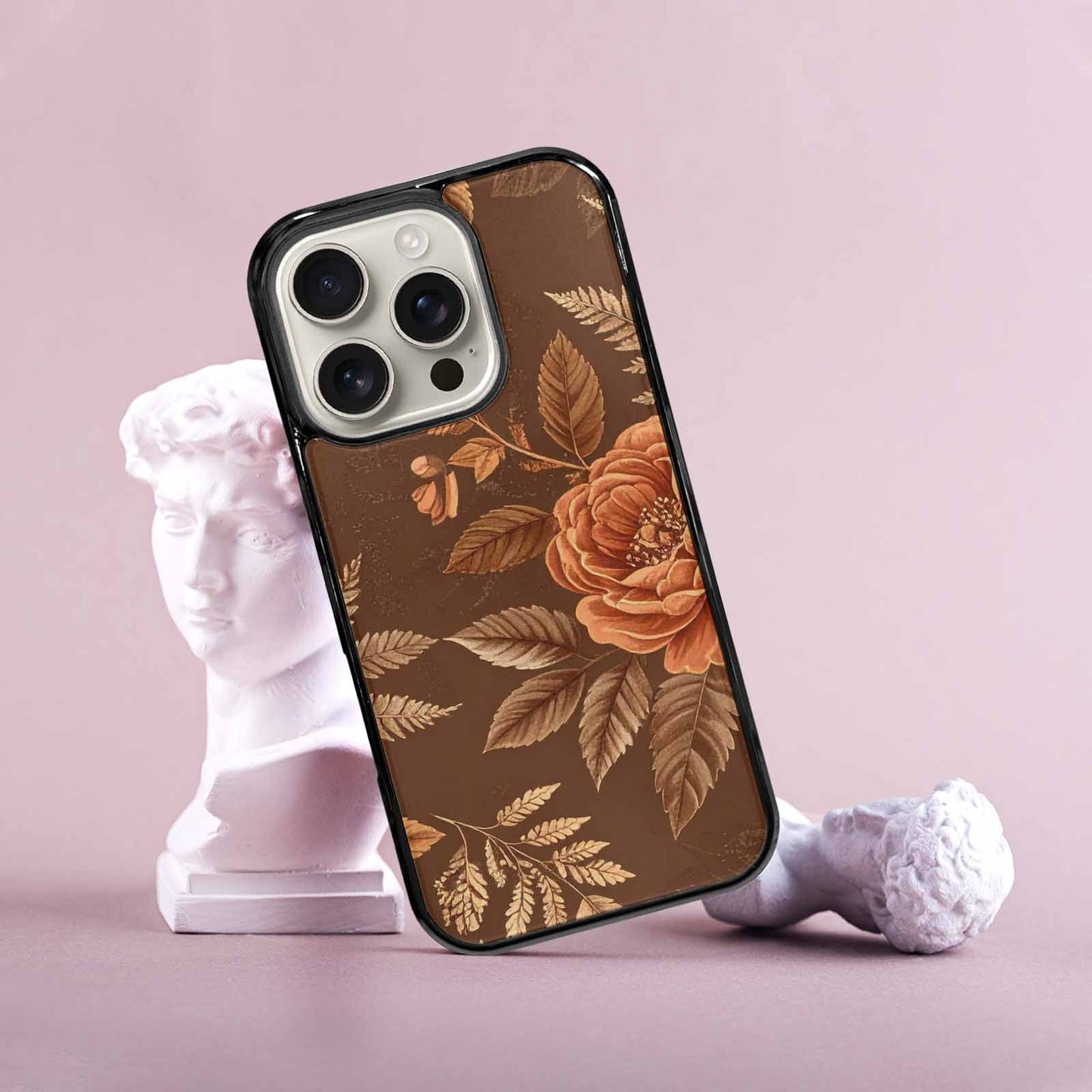 iPhone 16 Pro Case — Vintage Botanical Art Pattern, Custom Printed Phone Case