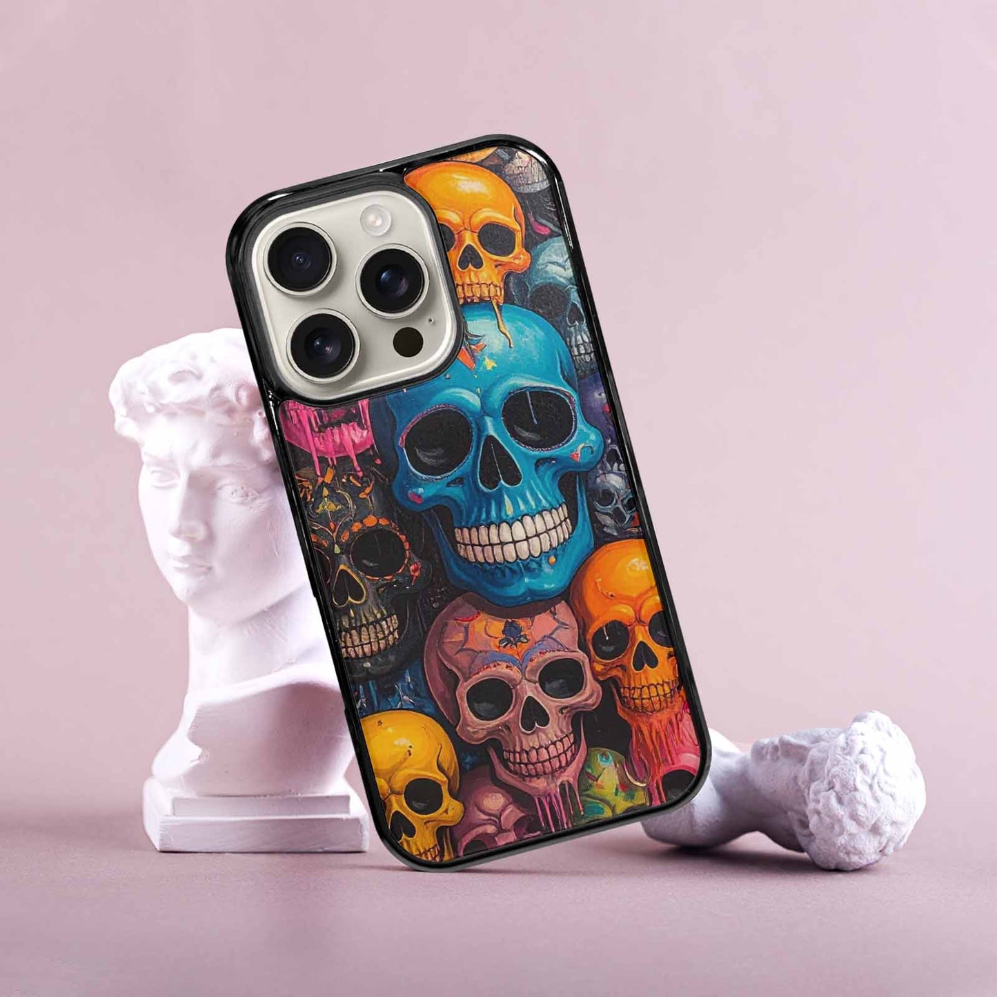 iPhone 16 Pro Case — Skulls General Skulls Pattern, Custom Phone Case