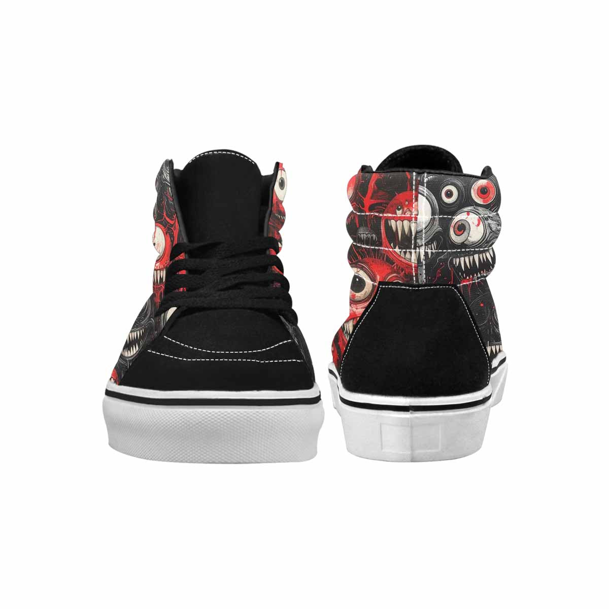 MEN'S Multi High Top Canvas Vibrant Chaos Custom Sneakers