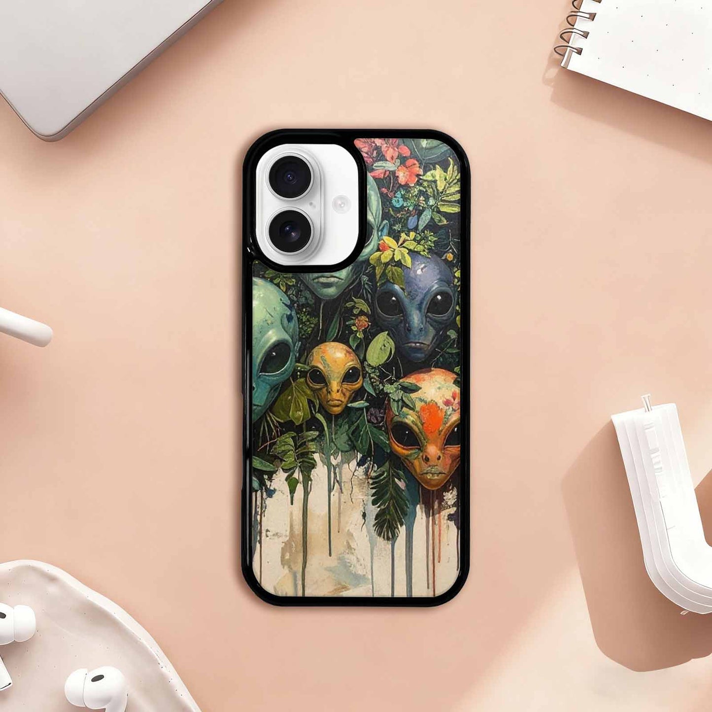iPhone 17 Case — Aliens Pattern Hundreds Of Alien Scifi, Custom Printed Phone Case