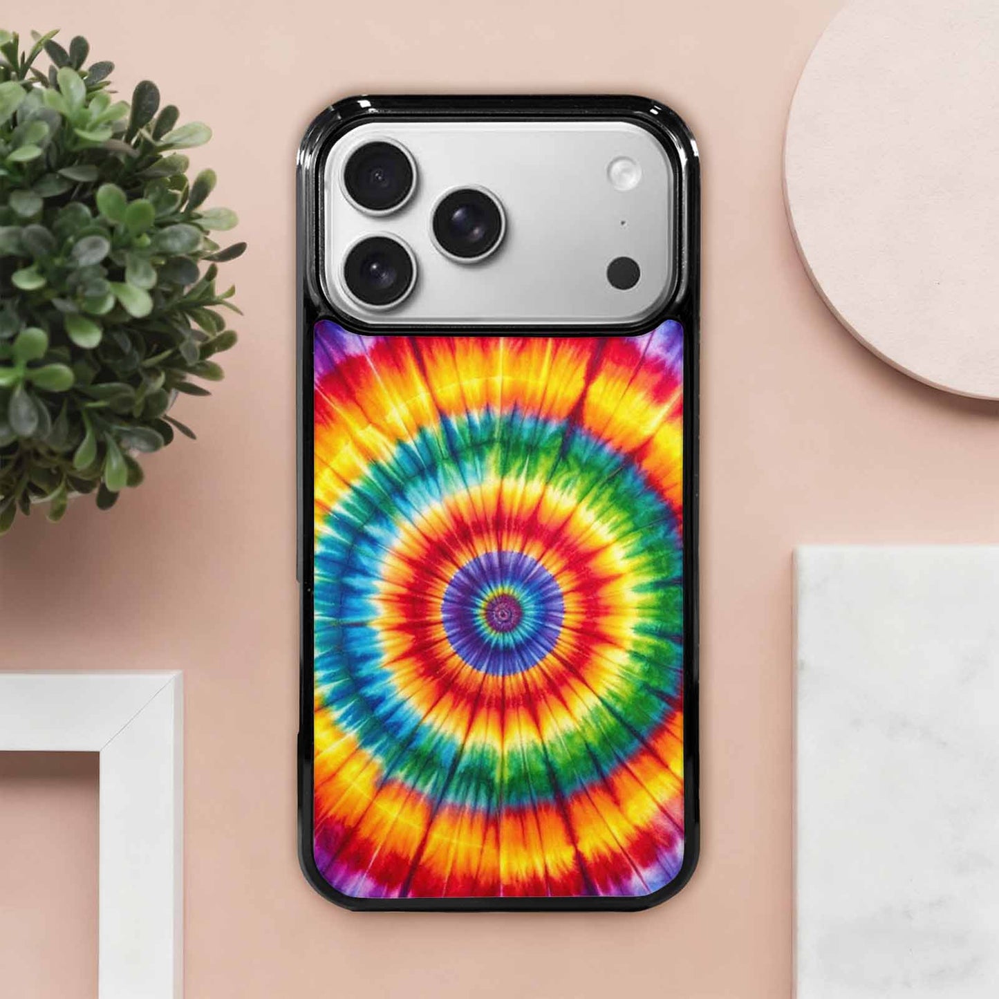 iPhone 17 Pro Max Case — Rainbow Spiral Tie Dye Alt Tie, Custom Phone Case