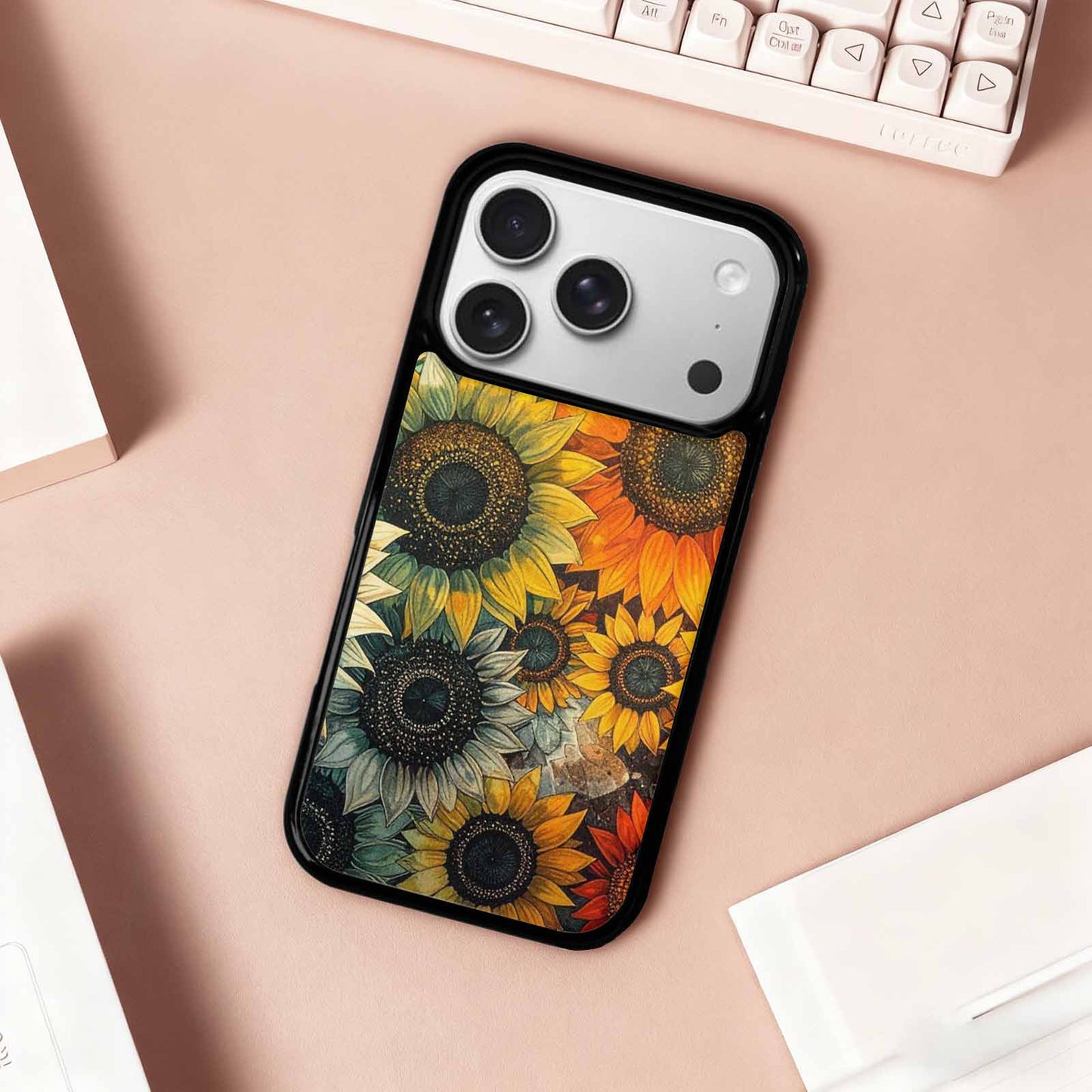 iPhone 17 Pro Case — Blend Melt Them Together Small Floral, Unique Phone Case Design
