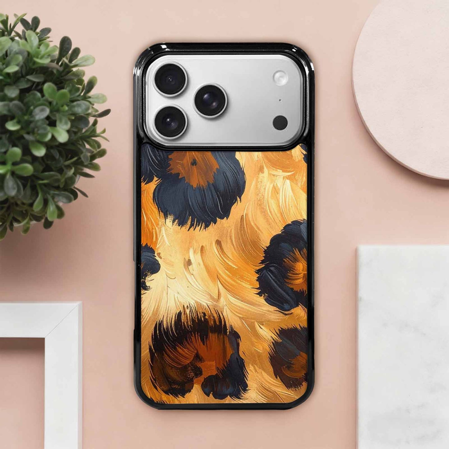 iPhone 17 Pro Max Case — Leopard Soft Airbrush Gradient Animal Print, Custom Art Phone Cover