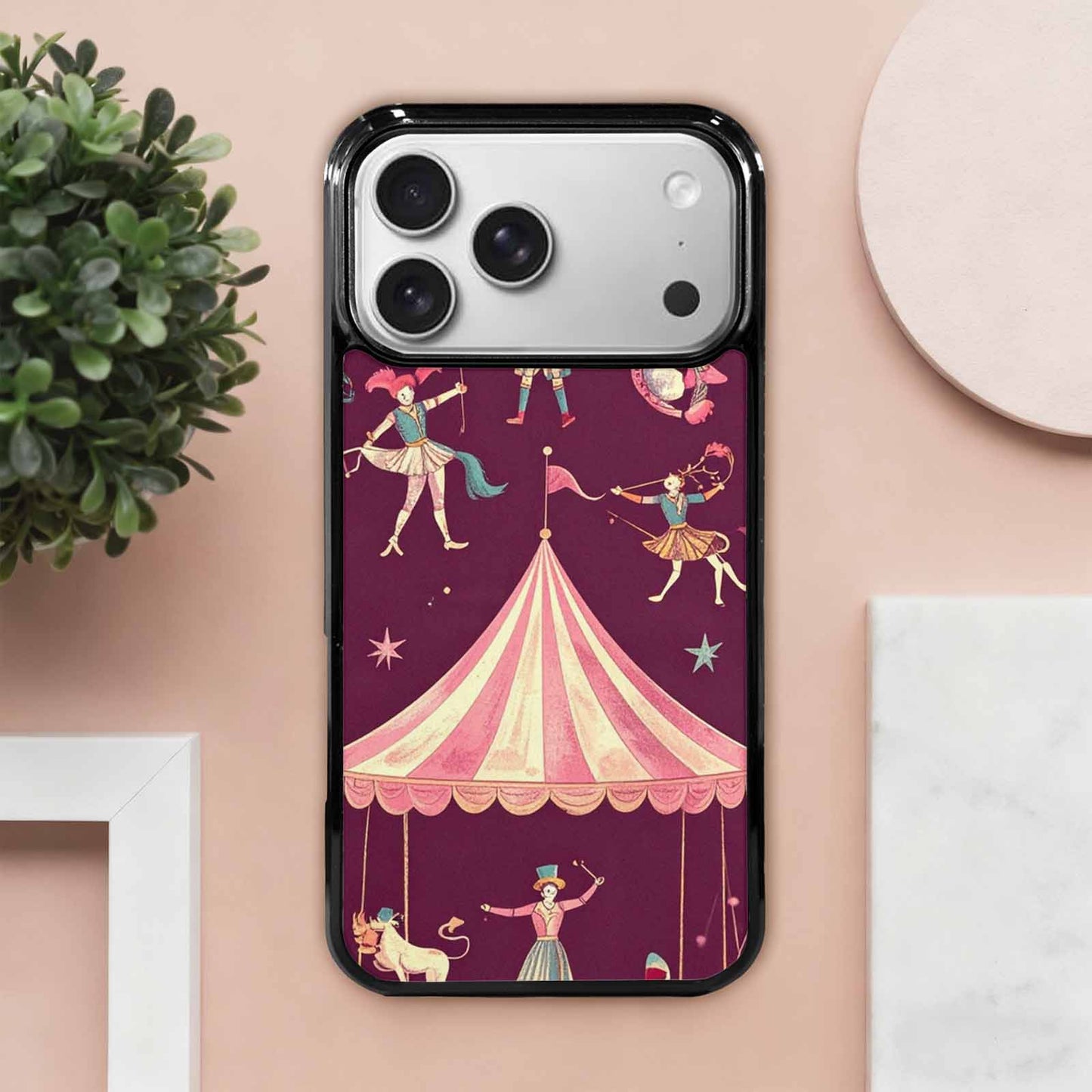 iPhone 17 Pro Max Case — Vintage Circus Art Pattern Retro Vintage, Original Design Phone Case