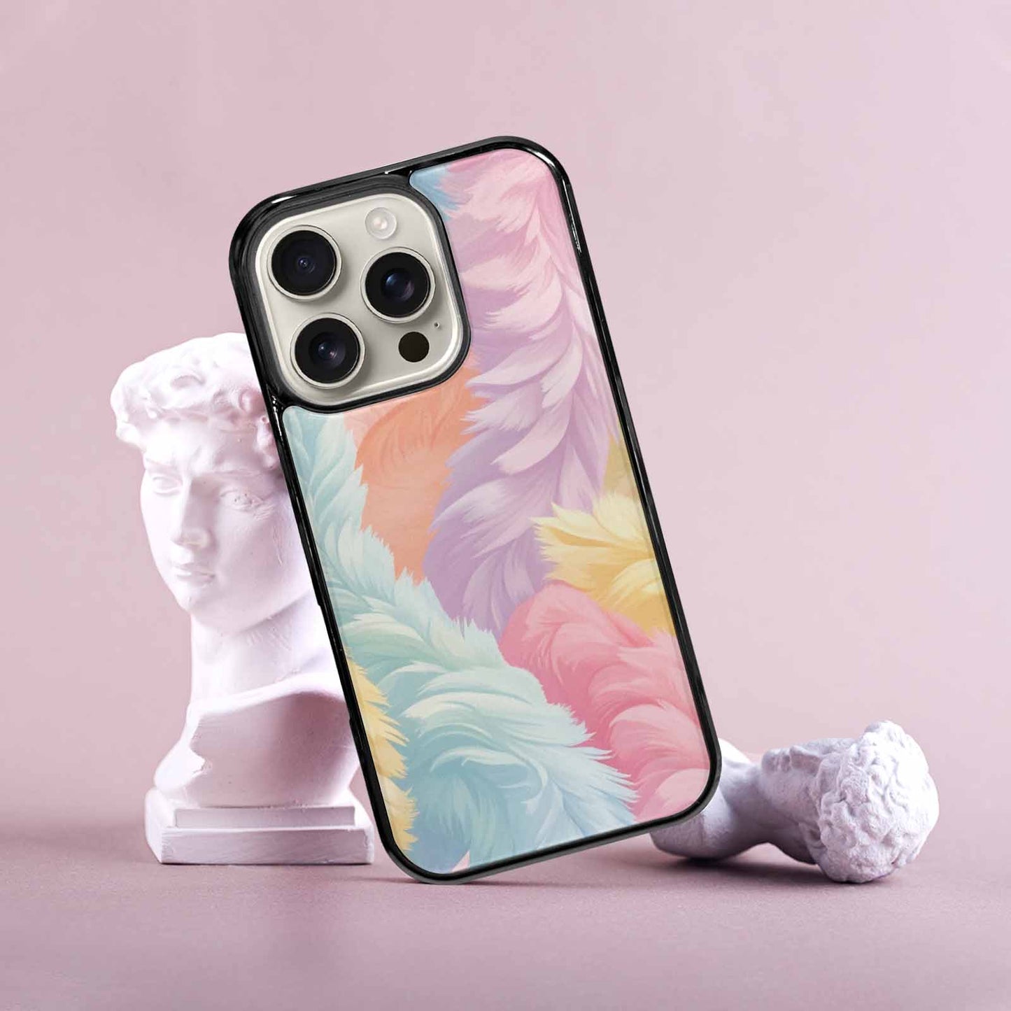 iPhone 16 Pro Case — Zebra Pastel Rainbow, Custom Made Phone Cover