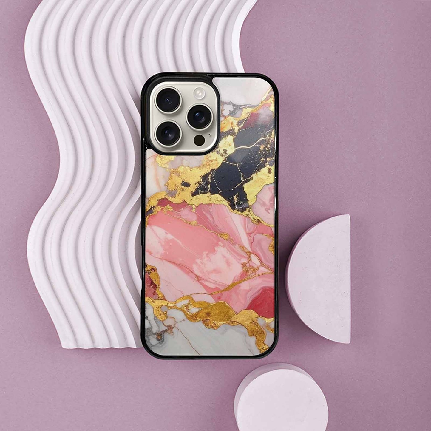 iPhone 16 Pro Max Case — Marble Vein Marble Veins Pattern Hundreds, Unique Phone Case Design