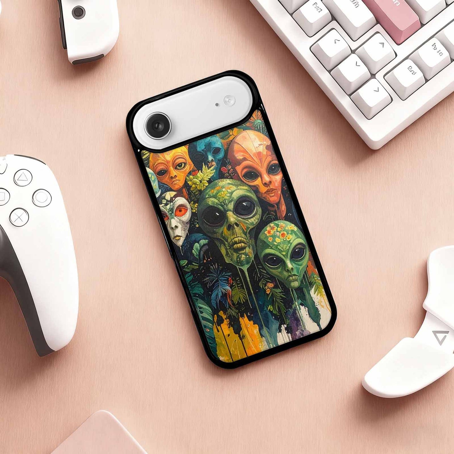iPhone 17 Air Case — Aliens Pattern Hundreds Of Sma Alien, Personalized Phone Case