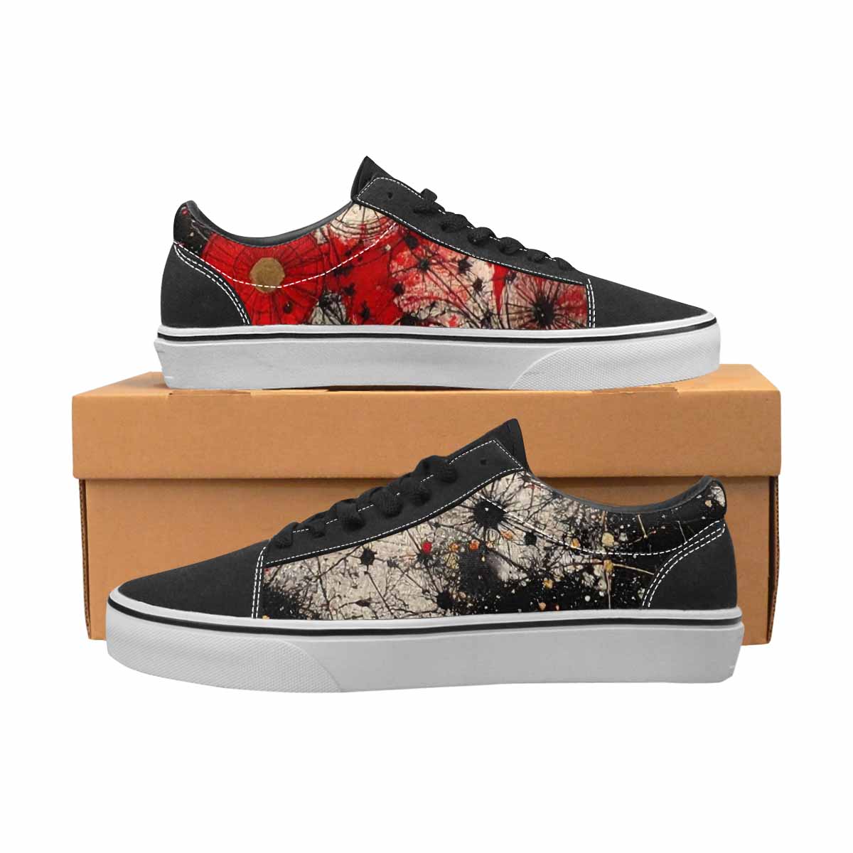 WOMEN'S Zodiac Constellation Lace-Up Canvas Dark Academia Custom Sneakers