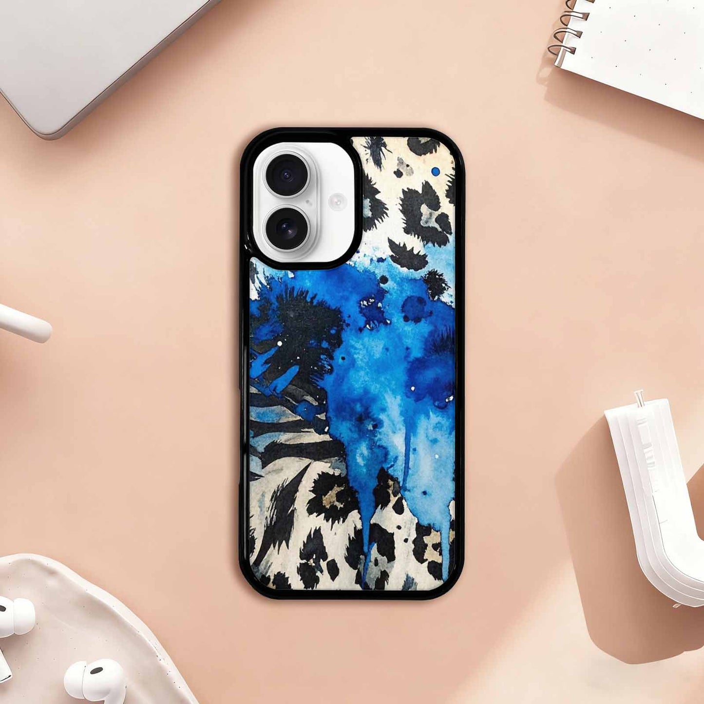 iPhone 17 Case — Animal Print Black & Animal Print, Original Design Phone Case