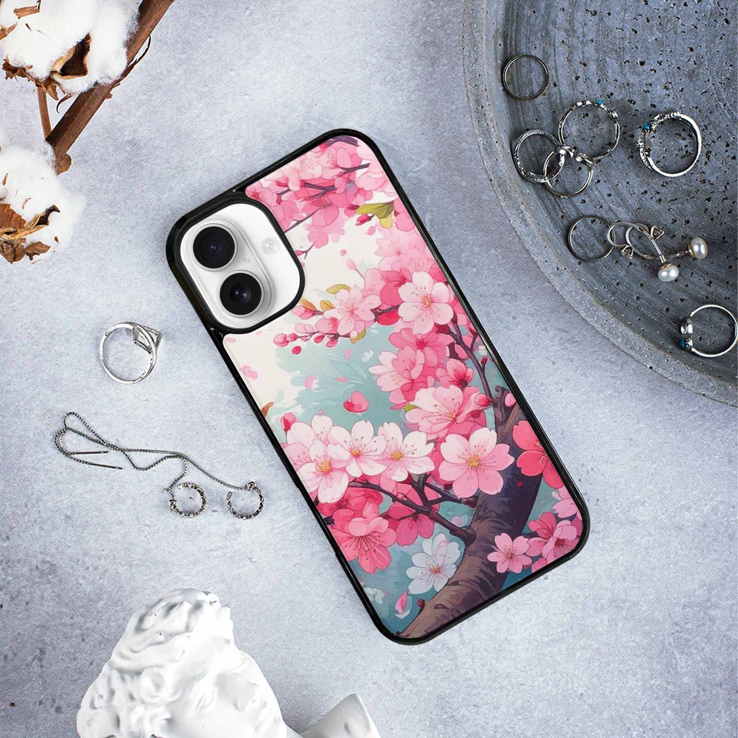 iPhone 16 Plus Case — Cherry Blossom Branch Cherry Blossom Branches, Original Design Phone Case