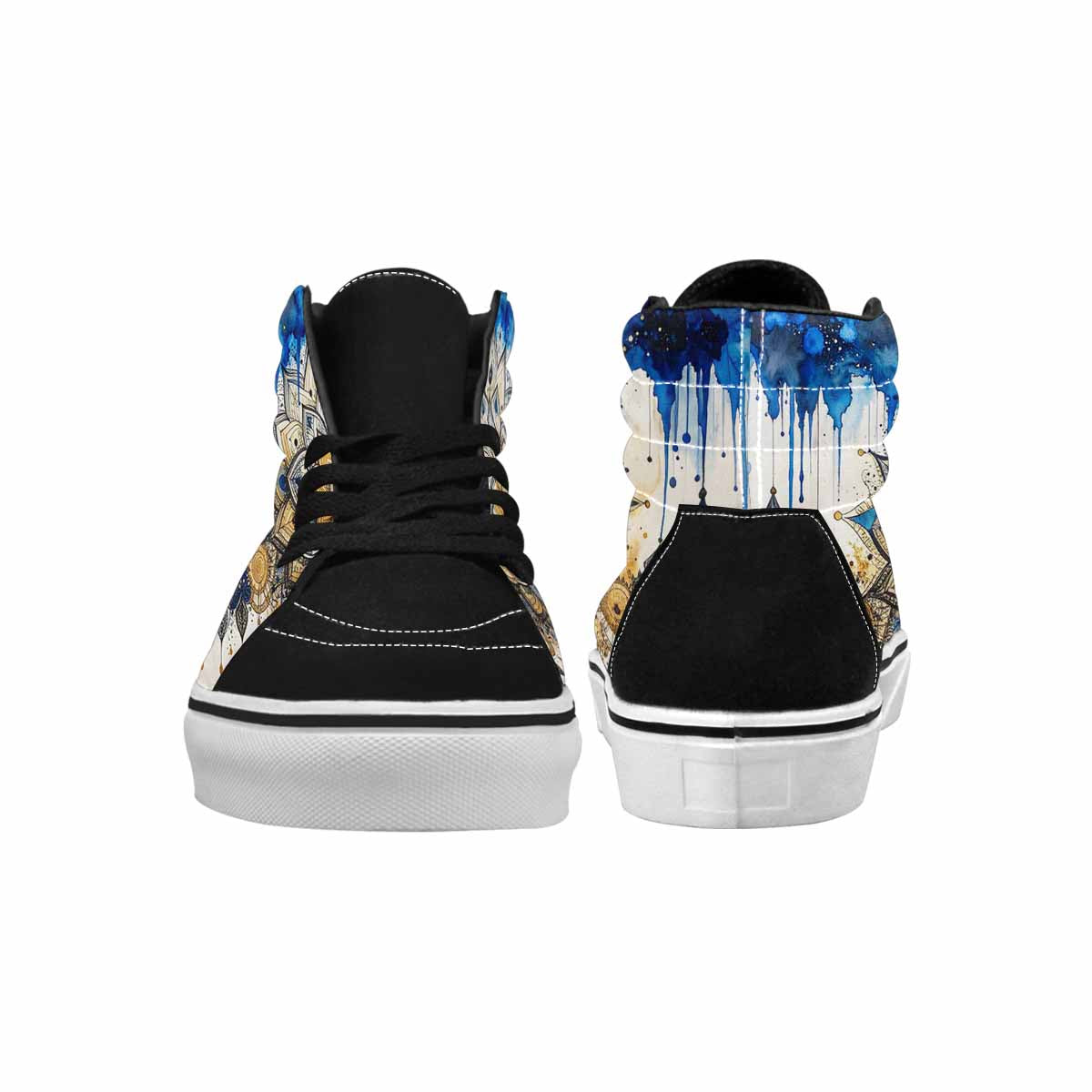 MEN'S Mandala Medallion High Top Canvas Vivid Sneakers