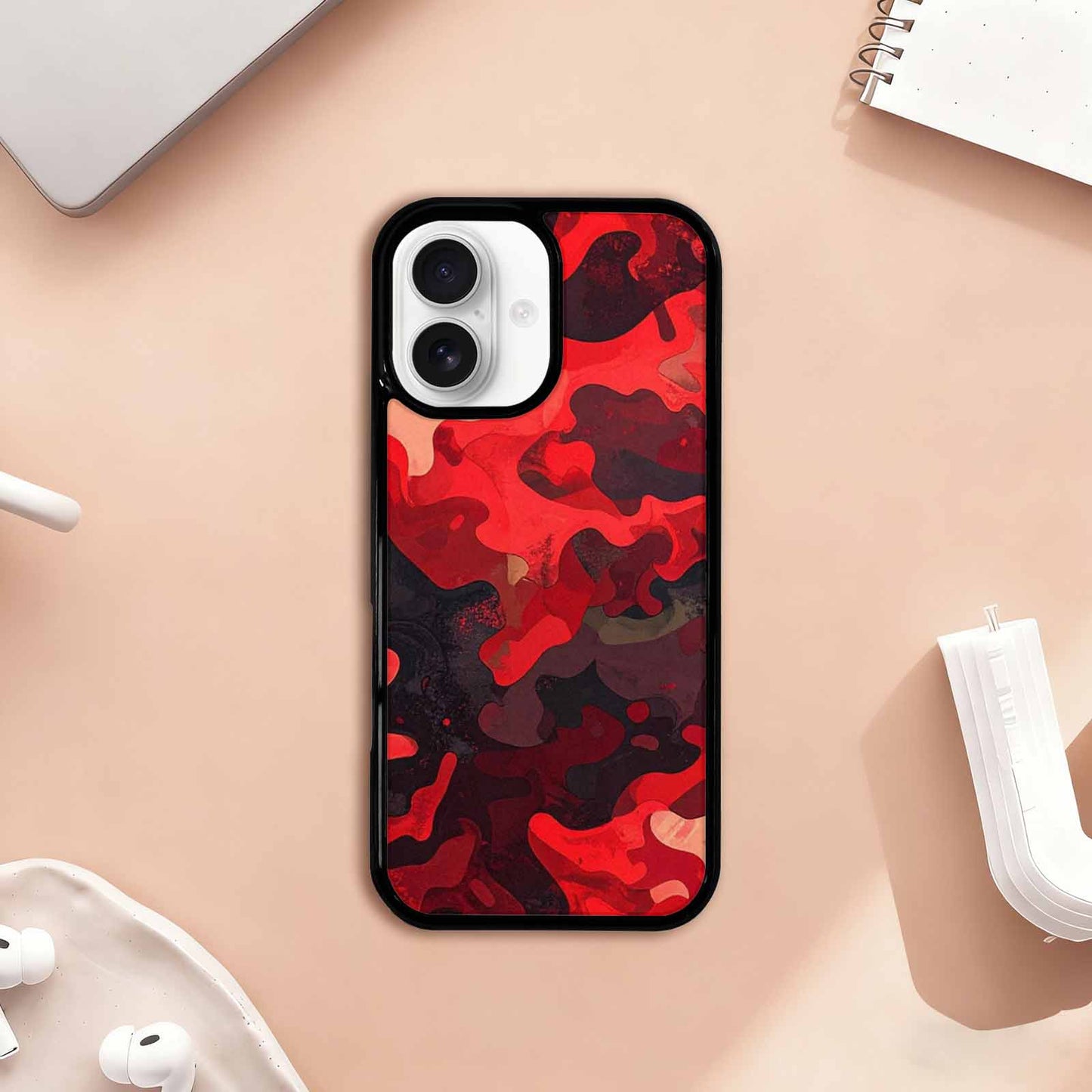 iPhone 17 Case — Small Military Camouflage Blotch Camo, Custom Print Case Cover