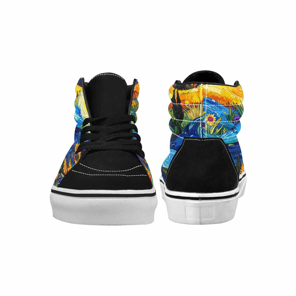 WOMEN'S Blend All Versions High Top Canvas Surreal Custom Shoes