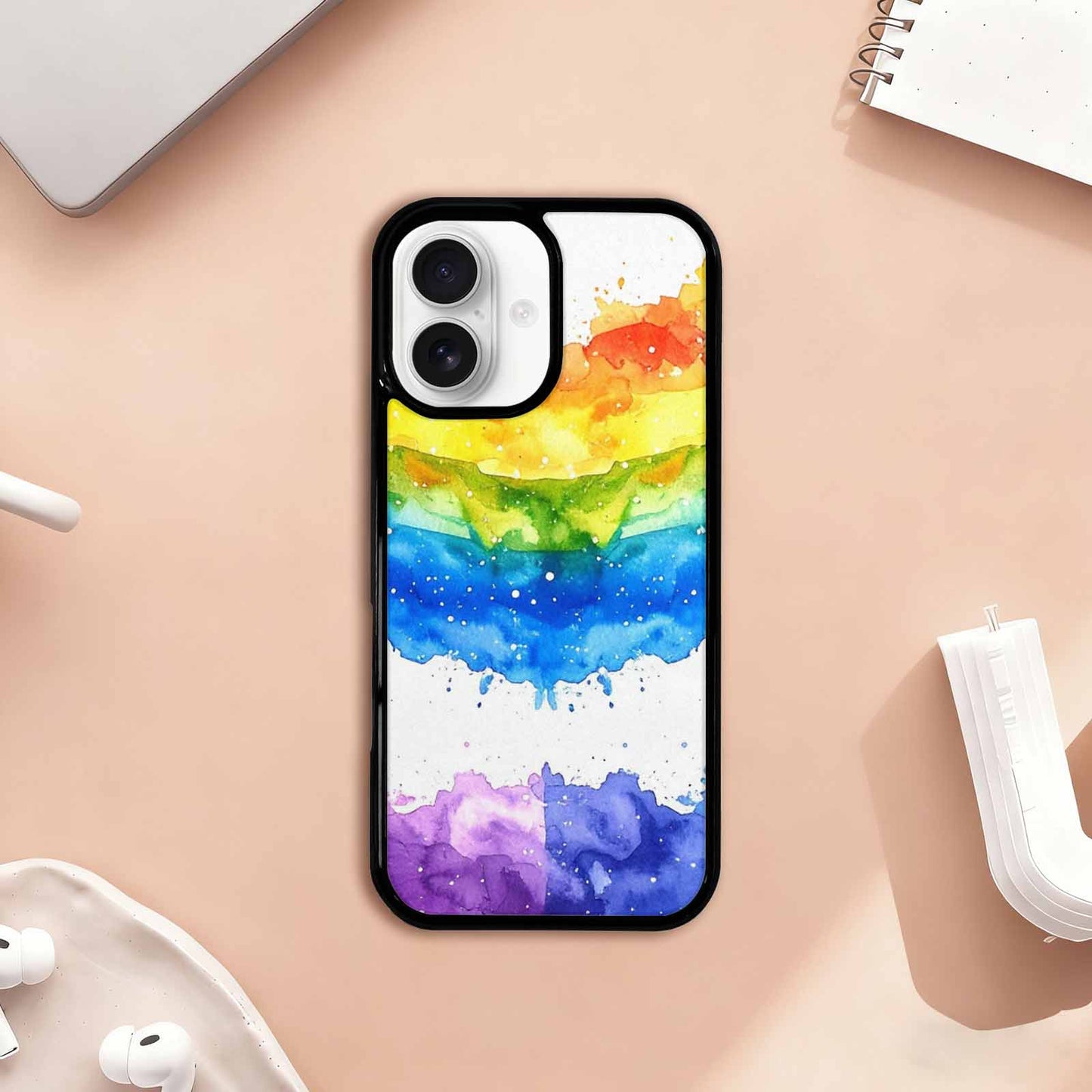 iPhone 17 Case — Watercolor Splash Abstract Pattern, Watercolor Abstract, Custom Designed Case Cover