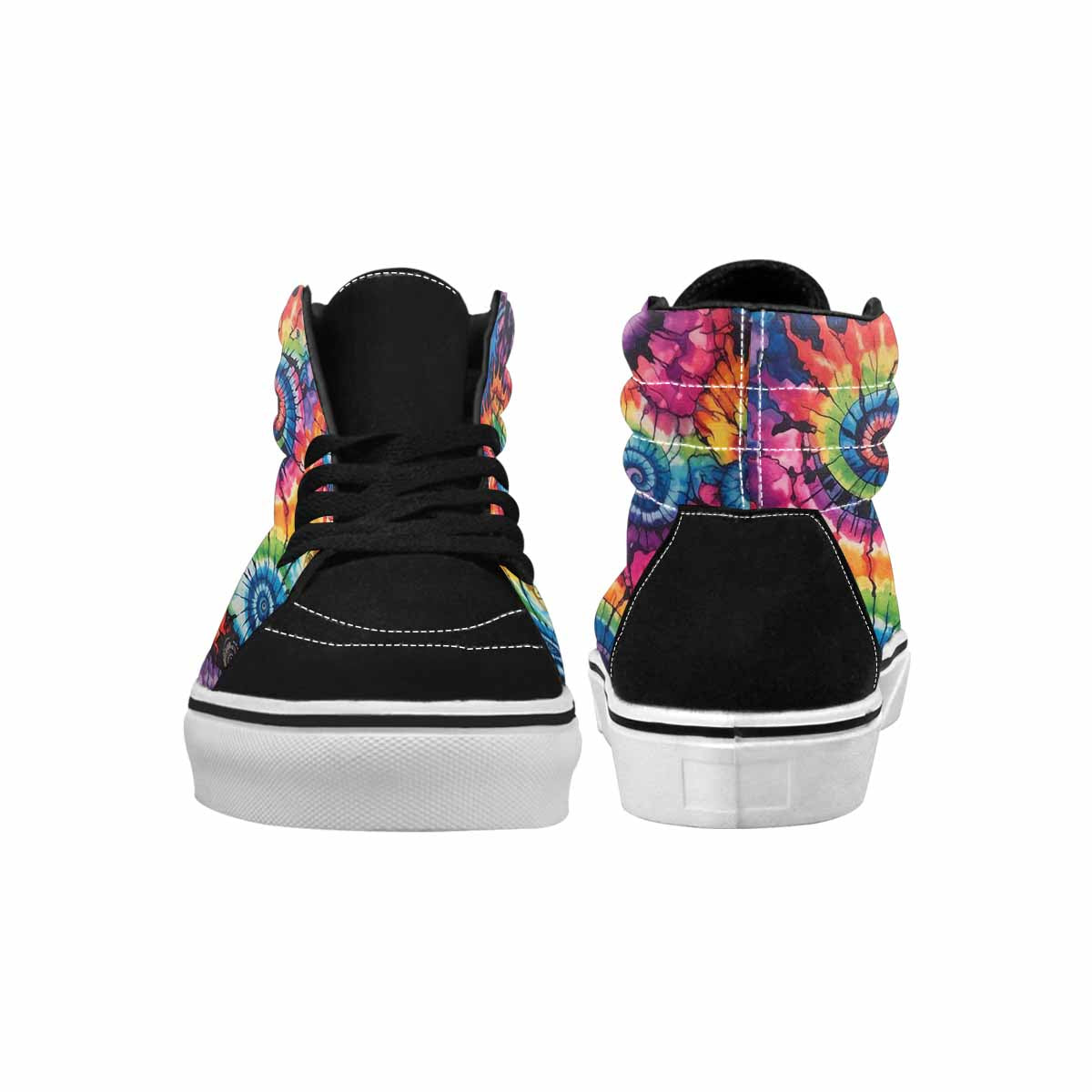 MEN'S Tie High Top Canvas Vibrant Chaos Sneakers