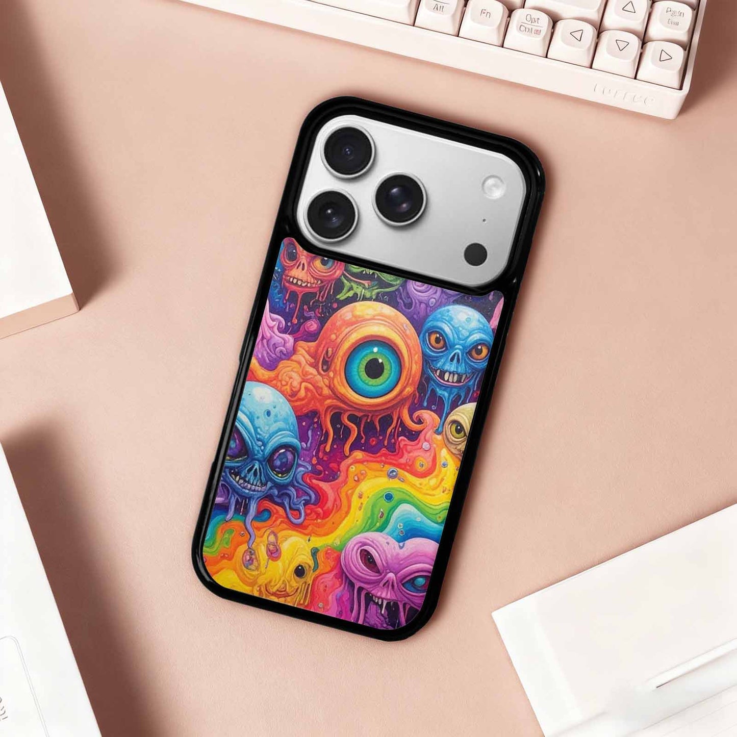 iPhone 17 Pro Case — Aliens Tie Dyemelting Aliens P Tie, Personalized Phone Case