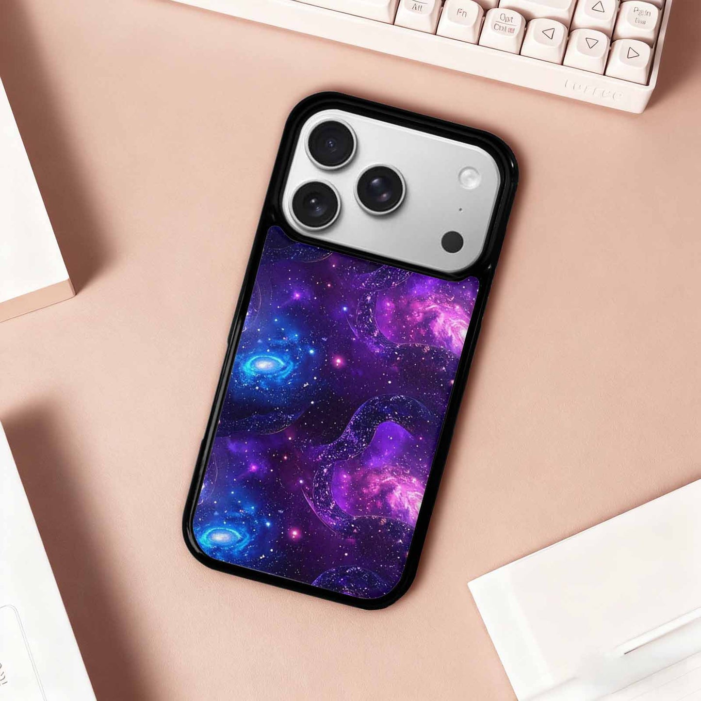 iPhone 17 Pro Case — Galaxy Snake Print Galaxy Space, Custom Print Case Cover
