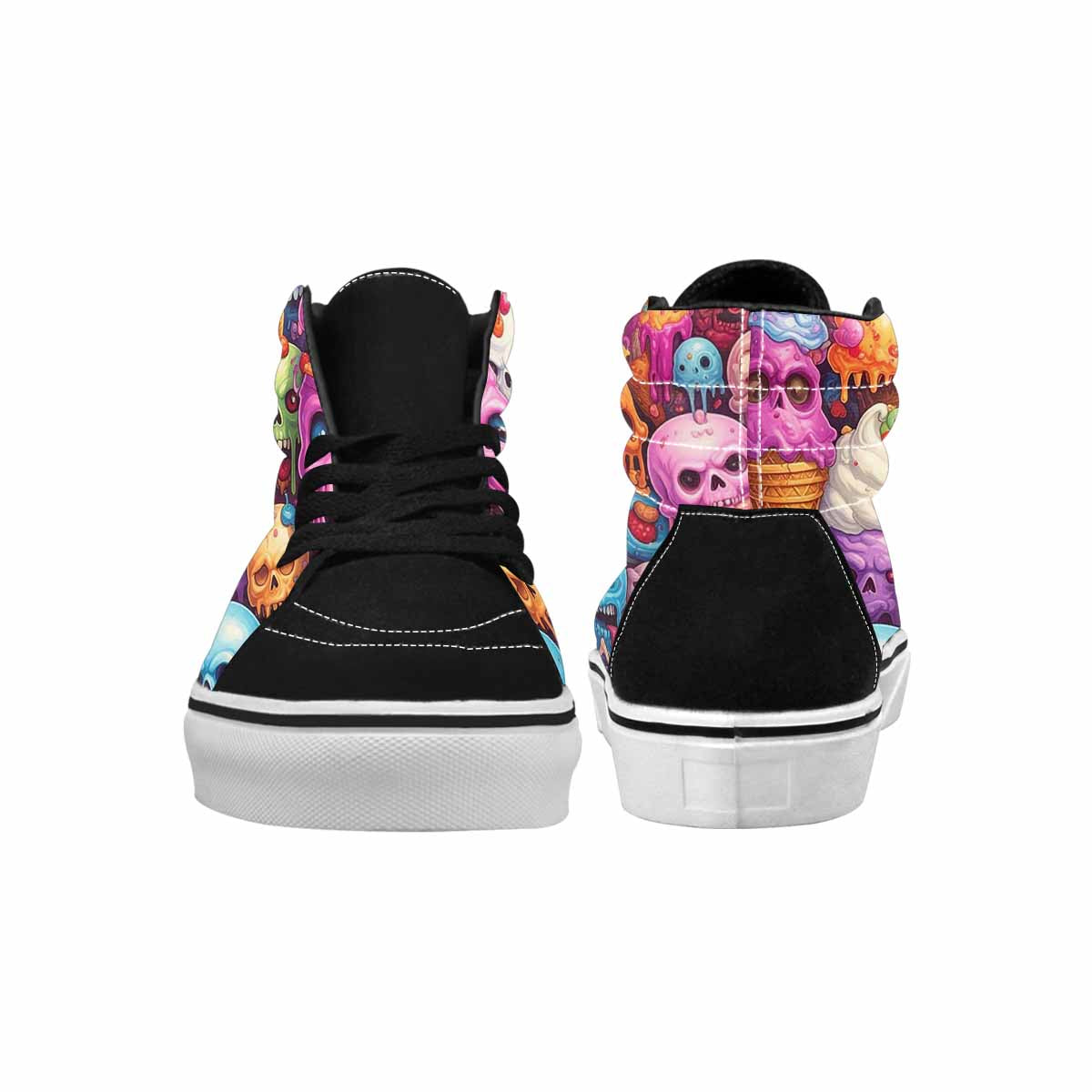 MEN'S Ice Cream Monsters High Top Canvas Neon Fantasy Shoes